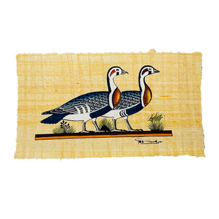 埃及手绘地图金字塔树皮画莎草纸画草纸画沙草纸博物馆