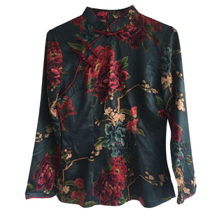 新式旗袍上衣改良版女时尚高档唐装中国风女装复古唐装上衣女春秋