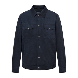 POLOWALK男式外套2025冬季新品雅痞风复古休闲翻领挺快外套男款