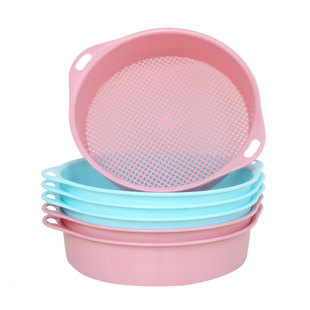 方孔塑料筛网土筛3mm筛土器家庭园艺过滤石工具多肉颗粒过筛网