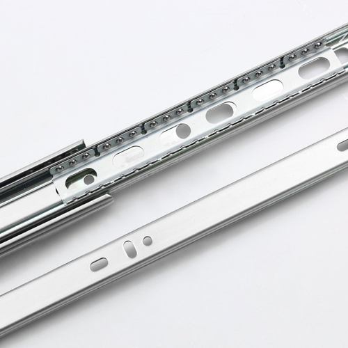 35宽阻尼缓冲滑轨三节轨道静音家具滑轨橱柜滚珠家具配件抽屉导轨