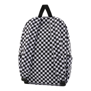 VANS正品男女通用情侣款潮流时尚经典设计棋盘格百搭运动双肩背包