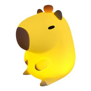 卡皮巴拉卧室夜灯可爱卡通水豚Capybara lamp柔光灯伴睡LED氛围灯
