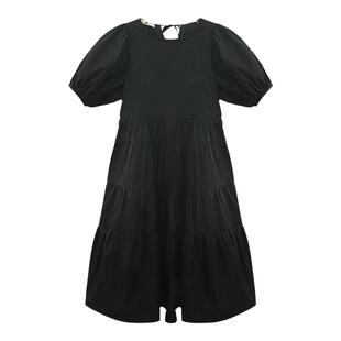 女童短袖连衣裙2026夏季网红洋气中大童泡泡袖公主裙子长款度假风