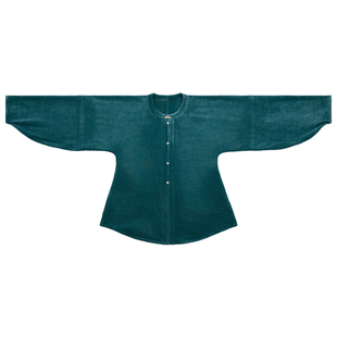 谜阿凰【青黛圆领衫】明制原创汉服上衣日常女款冬装重工外套半裙