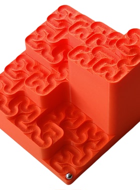 3d打印Hilbert Curve Marble Run希尔伯特曲线弹珠轨道解压玩具