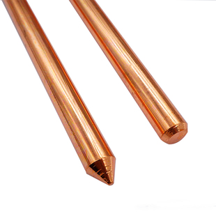 铜包钢接地棒镀铜接地极地线接地桩家用电力工厂防雷避雷针防静电