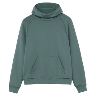 Goldwin男士连帽卫衣弹力抓绒套头衫保暖户外滑雪运动内搭