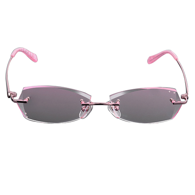 钻石切边无框钛材近视眼镜