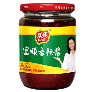 美乐富顺香辣酱350g瓶装四川特产家用干锅炒菜专用红油辣椒调味酱