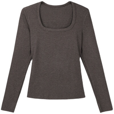 CMS颗里肌底衣保暖上衣方领