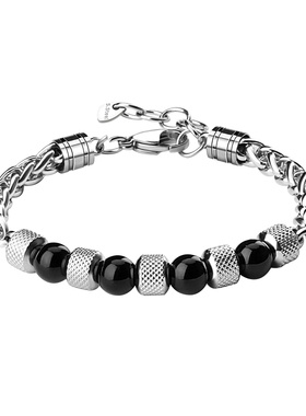 钛钢手链男款潮百搭蓝色高级感