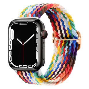 适用苹果手表表带编织apple女生s9s10iwatch7/6/5/原装新款男高级
