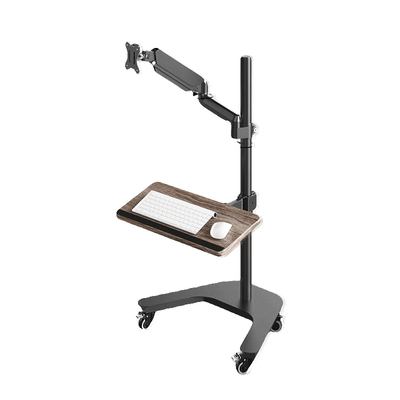 落地式移动显示器电竞支架机械臂