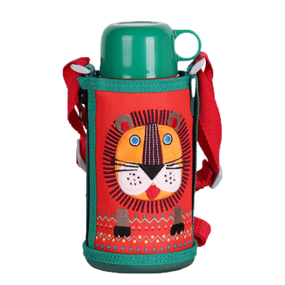 日本虎牌儿童狮子杯吸管保温杯