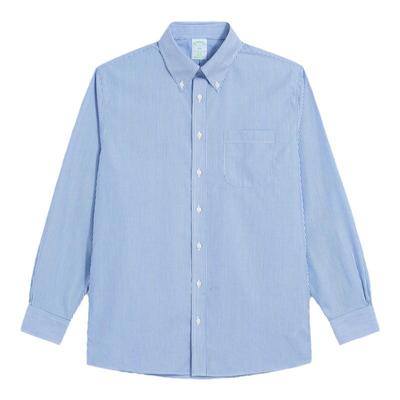 布克兄弟男士纯棉条纹正装衬衫