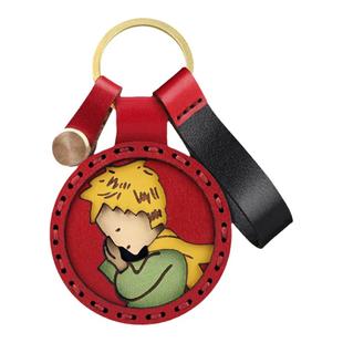 小王子airtag保护套车钥匙扣门禁卡套定制真皮包挂饰男女礼物