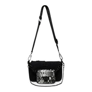 Steve Madden思美登BNAIM26早春焕新蛇纹可拆卸子母包斜挎包女包