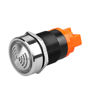 蓝波22mm金属声光蜂鸣器警示灯高阻燃材质红色间接闪烁LED闪光