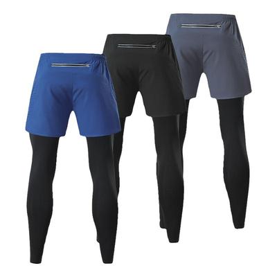 氧立方速干双层跑步运动长裤