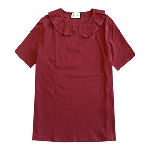 飞边小可爱  大码女装胖mm宽松显瘦减龄遮肉半袖短袖夏装上衣t恤