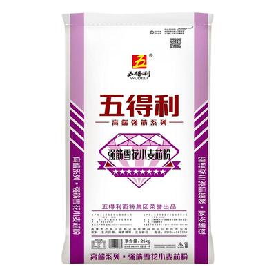 五得利面粉50斤强筋小麦芯粉