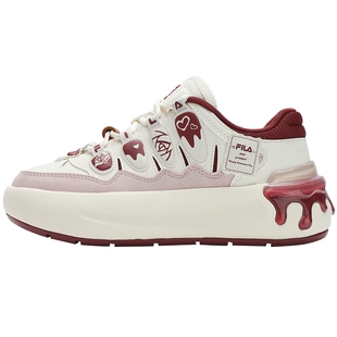 情人节丨FILA斐乐官方女鞋CARROT摩登板鞋2025春新款厚底萝卜鞋