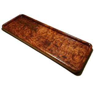 手工大漆一木挖制巴西花梨实木奉茶盘茶海干泡茶具红木茶托盘杯托