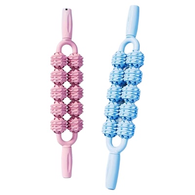 儿童按摩狼牙棒双排滚轮触觉感统