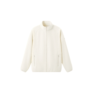 蕉下摇粒绒外套男保暖透气冲锋衣内胆立领加绒秋冬户外抓绒衣夹克