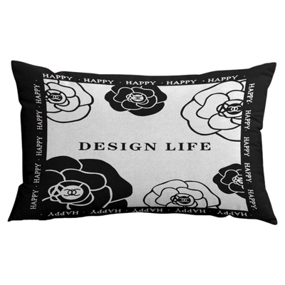 ins风网红黑白简约抱枕卧室宿舍床头枕头客厅沙发靠枕多功能靠垫