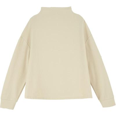 铜牛弹力异面布烟囱领女居家