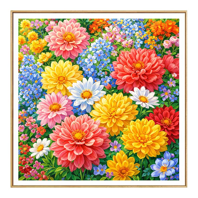 皇室蒙娜丽莎雏菊十字绣