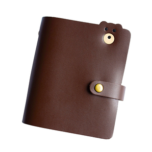 新款头层牛皮卡通可爱大容量小熊卡包真皮多卡位银行卡收纳卡片包