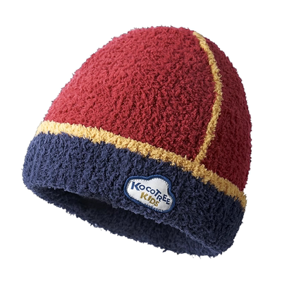 KK树新年儿童帽子红色喜庆护耳