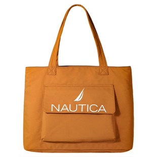 九木杂物社NAUTICA大容量单肩包复古包袋托特单肩包女生日礼物