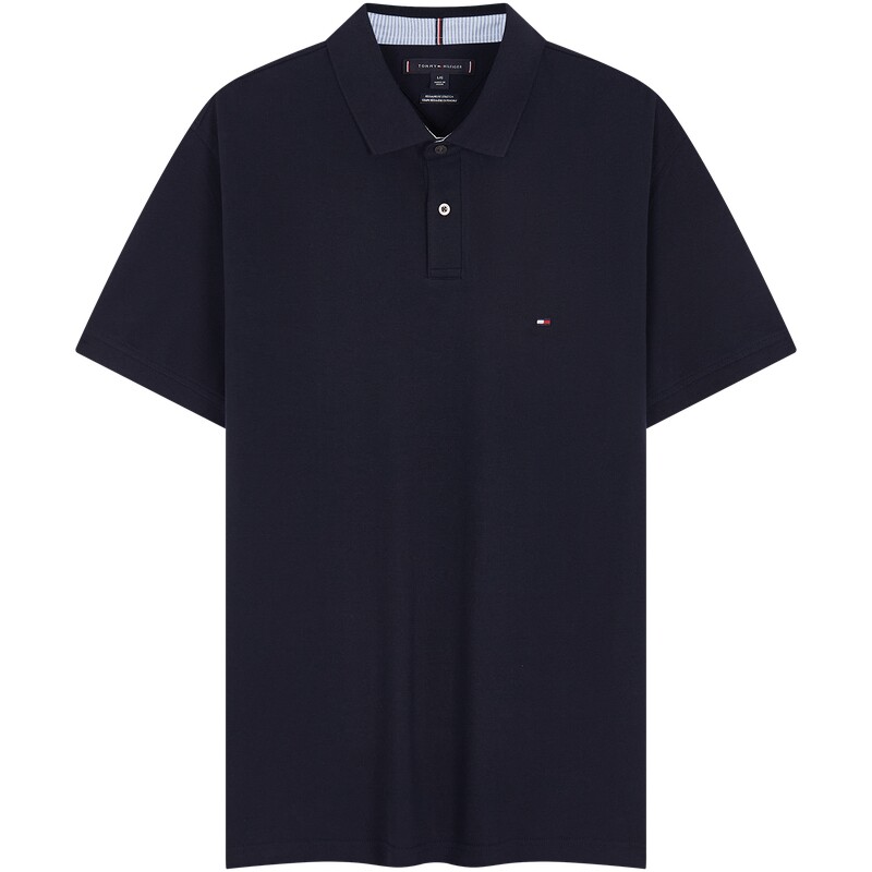 【纯色合身】Tommy26春夏新款男装珠地棉休闲商务通勤短袖T恤POLO