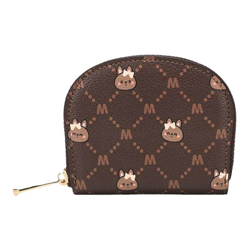 稻草人钱包女2025新款可爱真皮多功能卡包迷你小巧日系短款零钱包