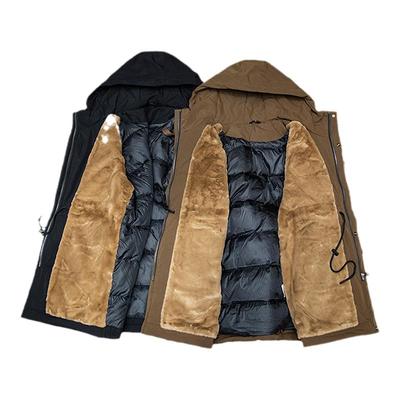 冬季中长款羽绒服宽松大码派克服