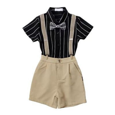 男童背带裤套装礼服主持人演出服