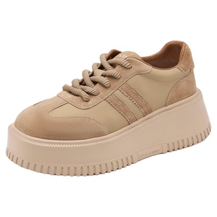 奥康 女鞋2025秋季板鞋水钻松糕底增高轻盈日常百搭休闲运动鞋