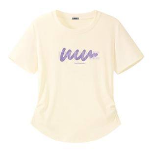 雪中飞短袖女t恤夏2026新款女装半袖女士显瘦正肩体恤夏季上衣PC