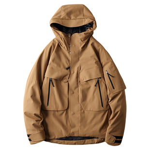 鸟家款商鸟v系列商务羽绒服冲锋衣男款冬季外套外贸男装工装棉服