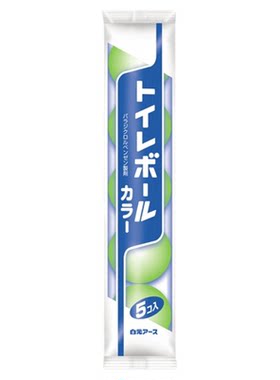 男厕所小便池除臭芳香球日本进口白元卫生间长效抑菌洁厕球5球