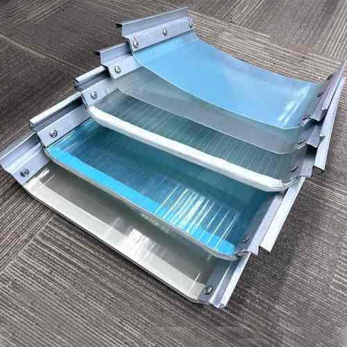 单双层钢边FRP采光板带采光型厂房驰角瓦钢瓦树脂边瓦片820采光