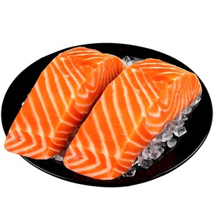 三文鱼块新鲜进口智利整条三文鱼排中段生鲜去骨大西洋鲑鱼辅食鱼