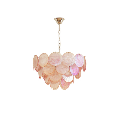 法式轻奢玻璃贝壳创意吊灯