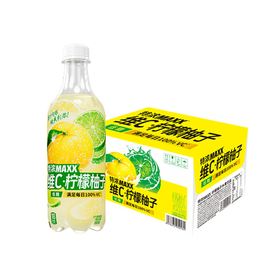 【猫儿直播推荐】 MAXX 新版特浓果汁微碳酸饮料气泡水500ml*15瓶