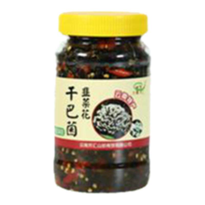 云南干巴菌韭菜花酱腌制干巴菌