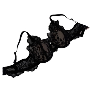 CK&OI睫毛蕾丝Bra内衣深V披肩轻奢秘境美体重工鱼骨胸衣吊带打底